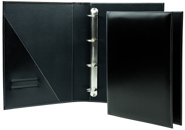 Ordner DIN A4 / DIN A4+ | Echtleder | CAMBRIDGE schwarz